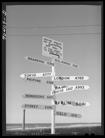 Sign. Seaside, Oregon