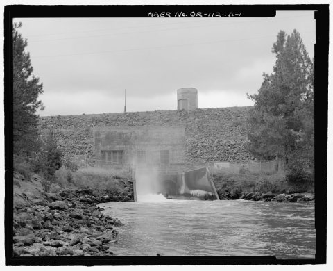 Wickiup Dam, Outlet Works, Deschutes River