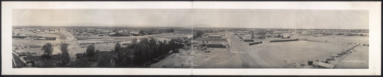 Birds eye view of Mexicali & Calexico