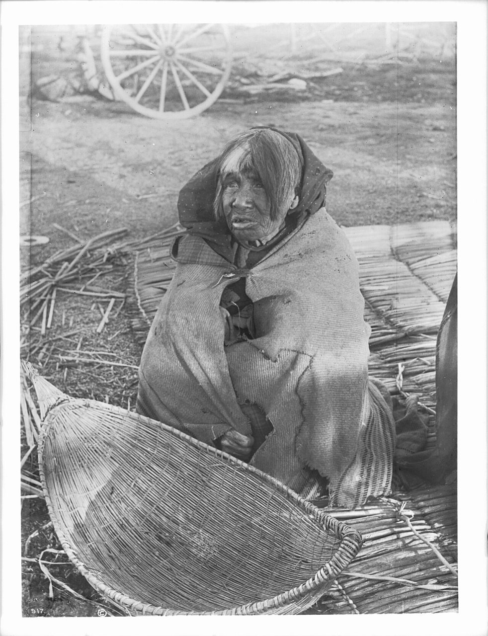Paiute indian woman, Mamie Dove, Lemoore, Kings County, ca.1902 (CHS-917)
