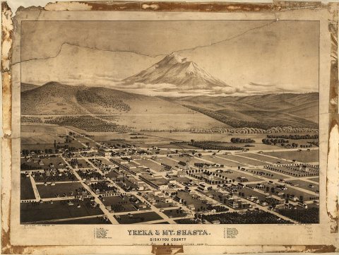 Yreka & Mt. Shasta, Siskiyou County, Cal., looking south east