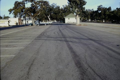 Menlo Park train station parking (October 1967)