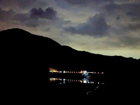 Samuel B. Morris Dam at Night