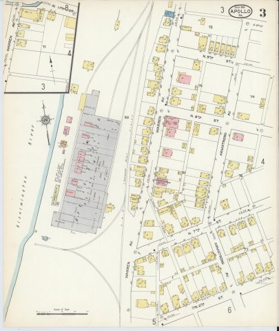 Sanborn Fire Insurance Map from Apollo, Armstrong County, Pennsylvania, 1915, Plate 0003