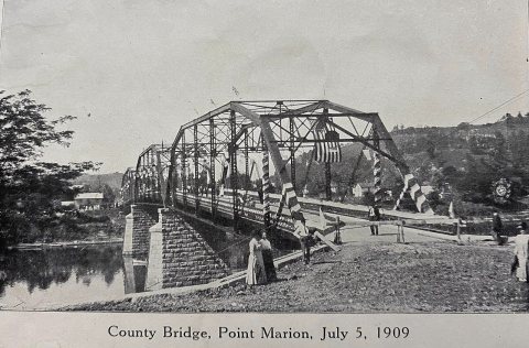 Point Marion PA Cheat River Bridge Opening Celebration 1909