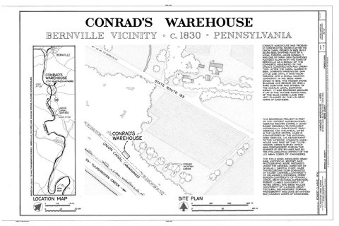 HAER PA,6-BERN.V,6- (sheet 1 of 3) - Conrad's Warehouse, Between Locks 38 and 39 on Union Canal