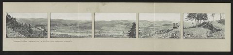 Panorama view from "Inspiration Point", Du Bois Drive, Mount Manotonome, Hallstead, Pa
