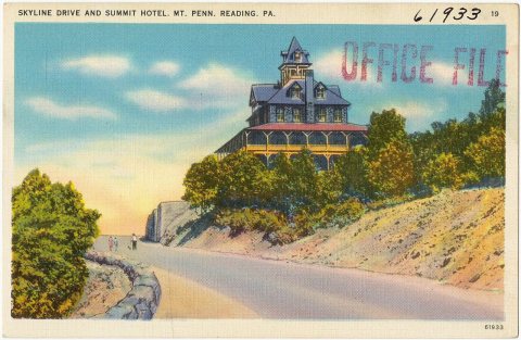 Skyline Drive and Summit Hotel, MT. Penn., Reading, PA (61933)