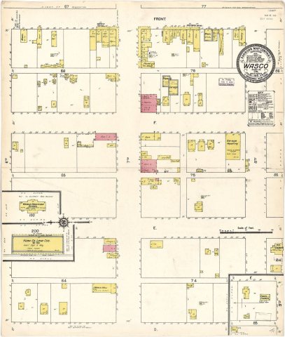 Sanborn Fire Insurance Map from Wasco, Kern County, California. LOC sanborn00919 001