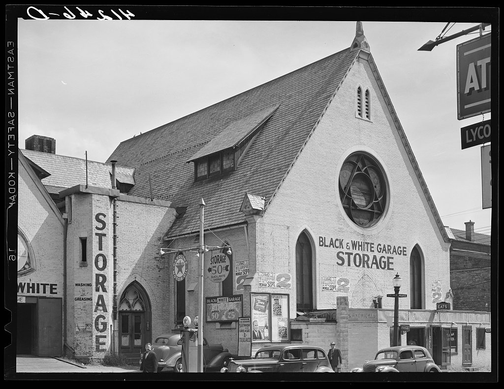 Garage converted from old church