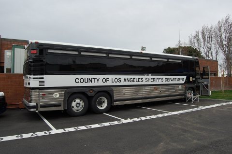 Los Angeles County Sheriff prisoner bus