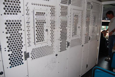 Los Angeles County Sheriff prisoner bus interior 2