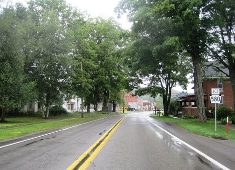 US 219 nb approaching PA 580, Aug. 2024