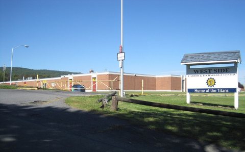 West Side Career and Technology Center, Pringle, PA side, Sept. 2023