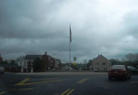 US 30 eb at Abbottstown, PA traffic circle, May 2024