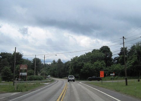 PA 99 sb entering McKean Borough, June 2024