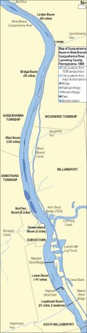 Susquehanna Boom Map Vertical