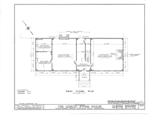 HABS PA,35-WAV,2- (sheet 1 of 8) - Lemuel Stone House
