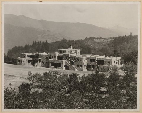 The Pueblo Dormitory of the Montezuma Boys School