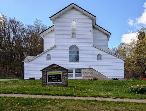Thompson Baptist Church, Thompson Borough, PA, April 2025