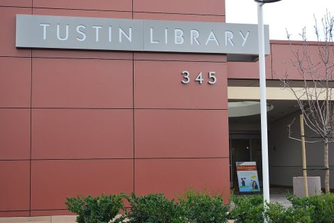 Tustin Library Sign