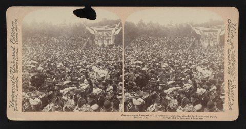 Commencement Exercises at University of California, attended by Presidential Party