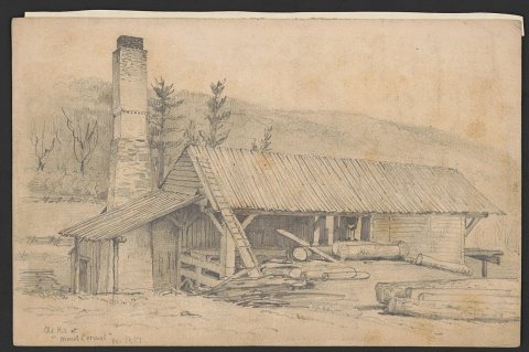 Old mill at "Mount Carmel" Pa. 1851