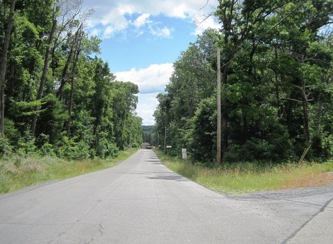 Old Route 322 eb entering Wallaceton, PA, June 2024