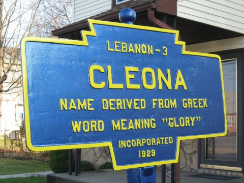 Cleona, PA Keystone Marker in 2009