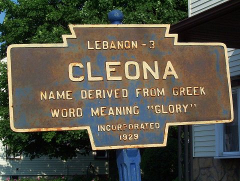Cleona, PA Keystone Marker in 2003