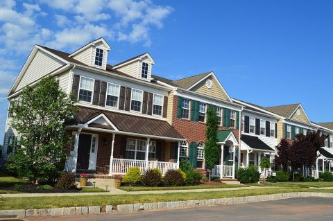 Townhouses with porches at Northgate