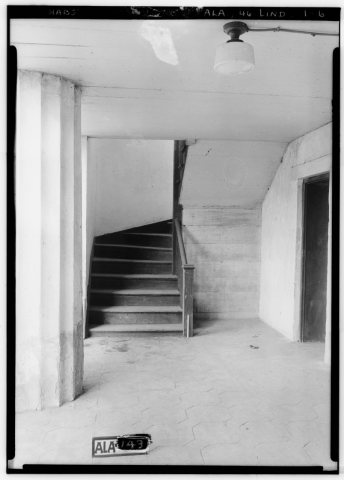 VIEW ON BASEMENT FLOOR AT FRONT OF BUILDING - Old Marengo County Courthouse, Cahaba Avenue and Mobile Street, Linden, M…