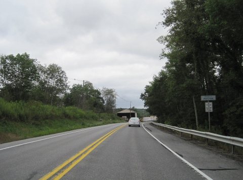 PA 36 sb entering Patton Borough, Aug. 2024