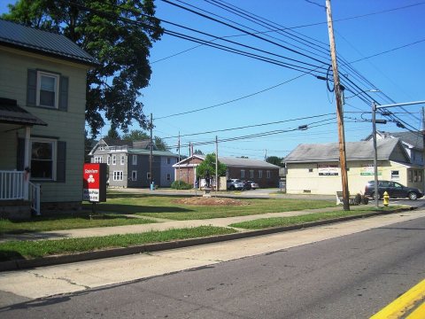 Nescopeck, PA post office from PA 93, June 2024