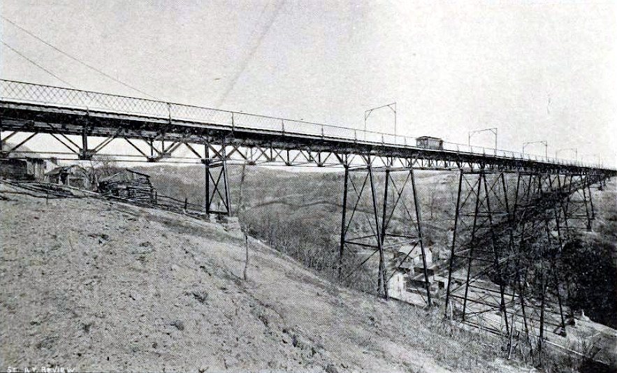 Jacks Run Bridge, Pleasant Valley Street Railway, 1893