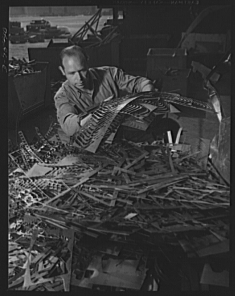 Production. BT-13A ("Valiant") basic trainers. Scrap metal at Vultee's Downey, California plant. At the Downey plant is…