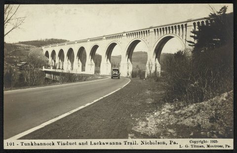 Tunkhannock Viaduct and Lackawanna Trail. Nicholson, Pa