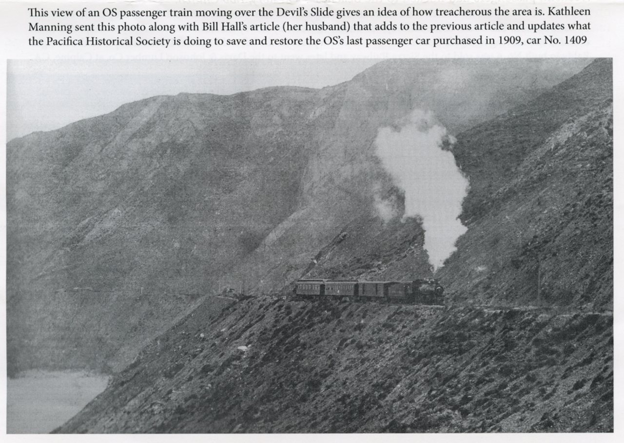 Ocean Shore Railroad along Devil's Slide
