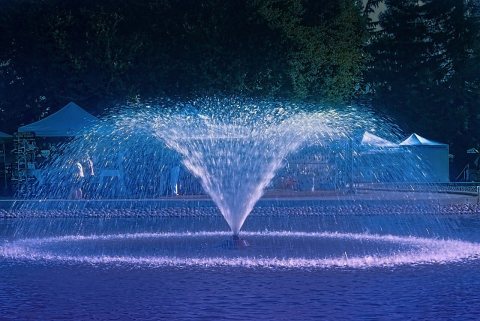 Colorful fountain