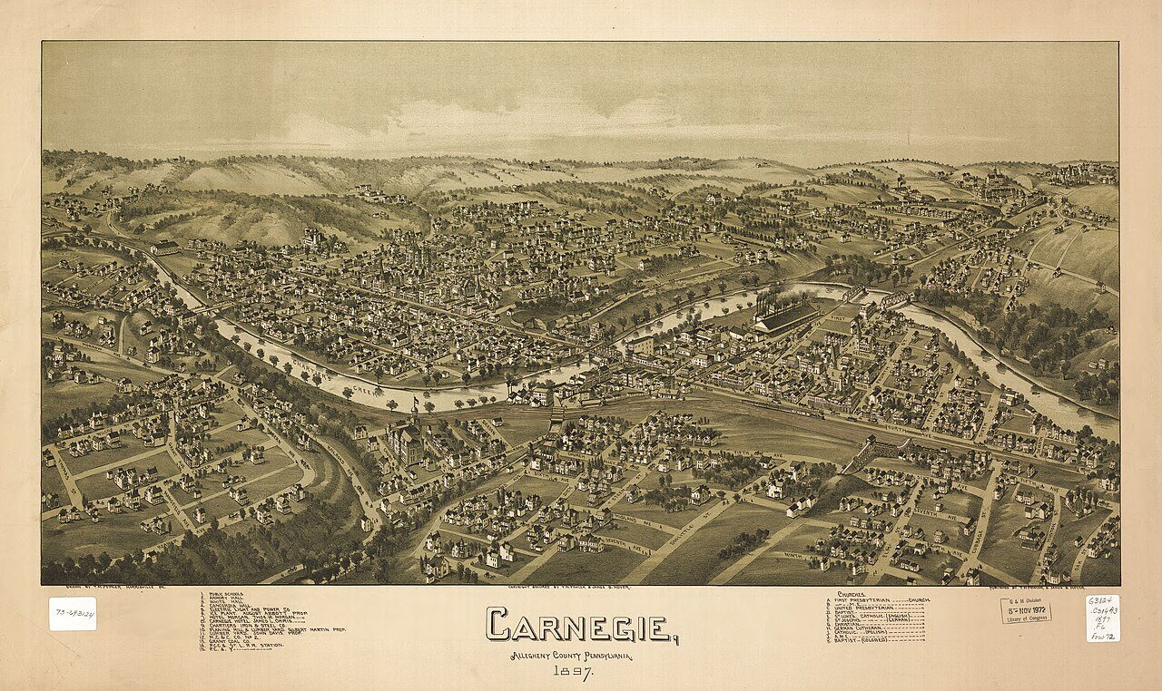 Carnegie, Allegheny County, Pennsylvania 1897