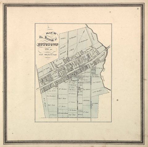 Township map of Berks County, Pennsylvania, from actual surveys