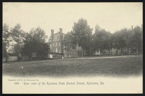 Rear view of the Keystone State Normal School