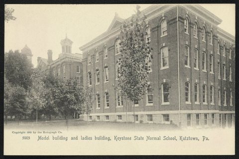 Model building and ladies building, Keystone State Normal School