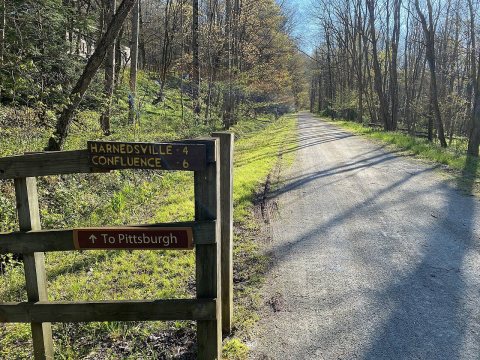 GAP Rail to Trail in Fort Hill trail access