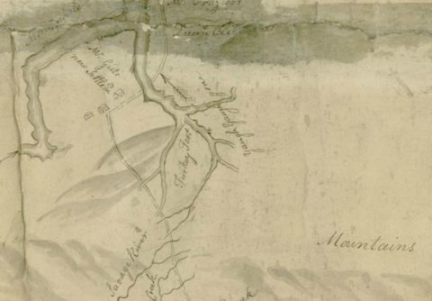 Turkey Foot area map by G Washington