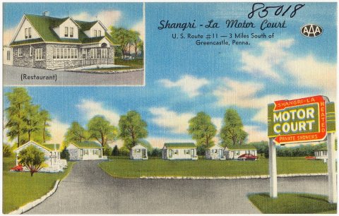 Shangri - La Motor Court, U.S. Route 11 -- 3 miles south of Greencastle, Penna (85018)