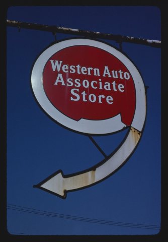 Western Auto sign