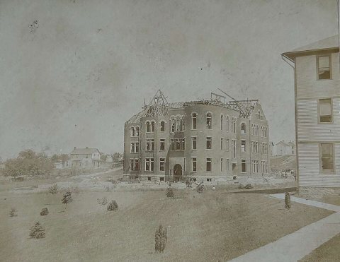 Slippery Rock Old Main Construction
