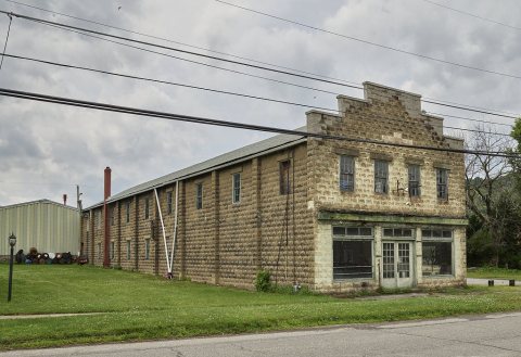 An old, now empty, mercantile building