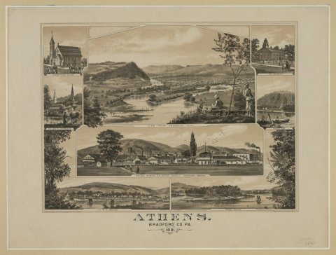Athens. Bradford Co. Pa. 1881